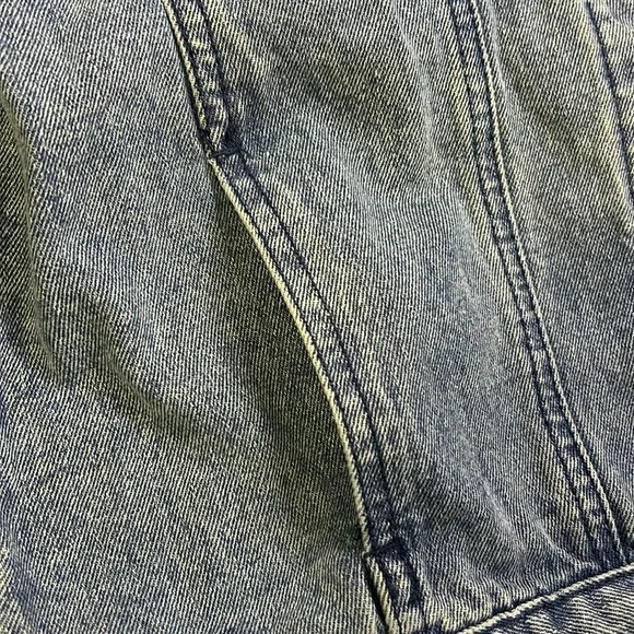 Disney Denim Jacket Mickey Mouse Youth 11/12 S Leader Of The Club Embroidered - Picture 7 of 10